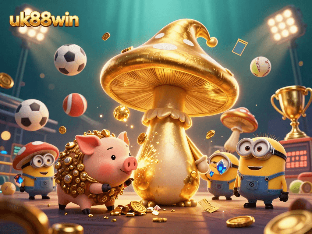 Engage with thrilling betting action at uk88win with a magical illustration of a wizard and treasure.