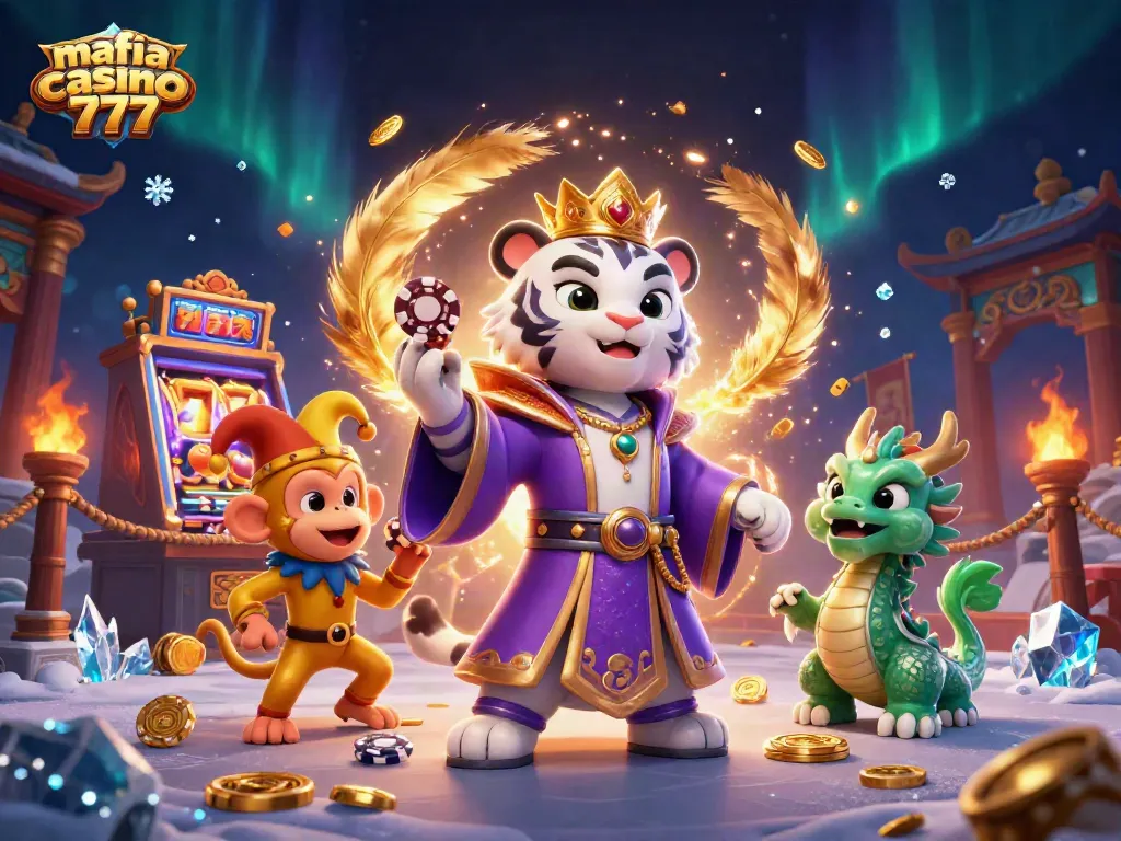 Experience thrilling gameplay at mafia casino 777 with a dynamic illustration featuring engaging gaming elements.
