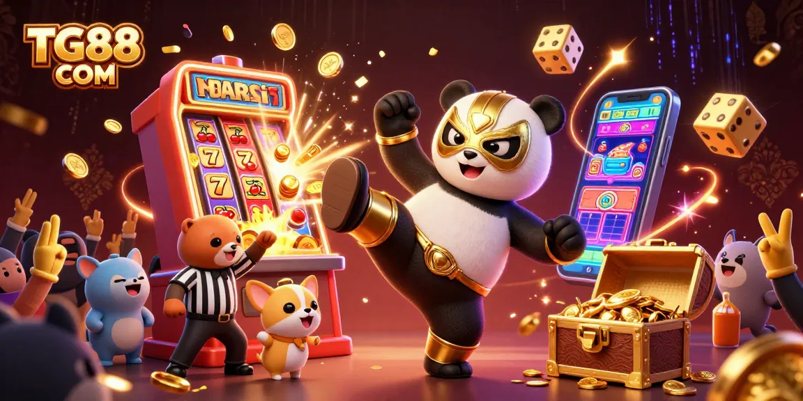 Engage in thrilling gameplay and excitement at TG88 COM with a festive casino scene.