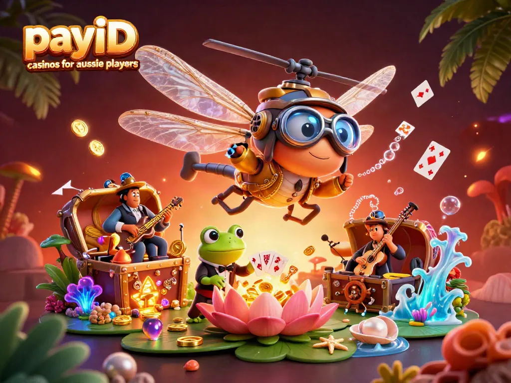 Engage in payID casinos for aussie players with exciting 3D scenes of instant gaming action.