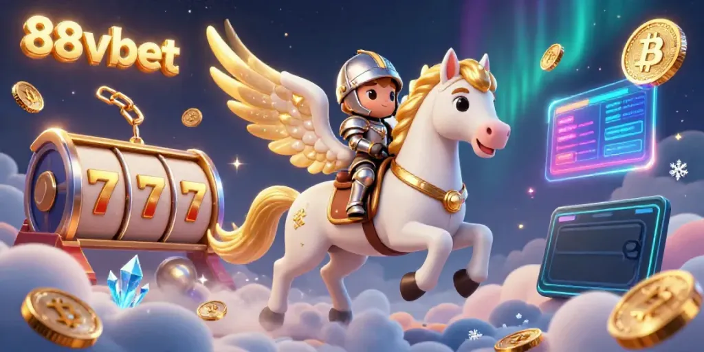 Engage with thrilling slots at 88vbet featuring a magical scene with celestial elements.